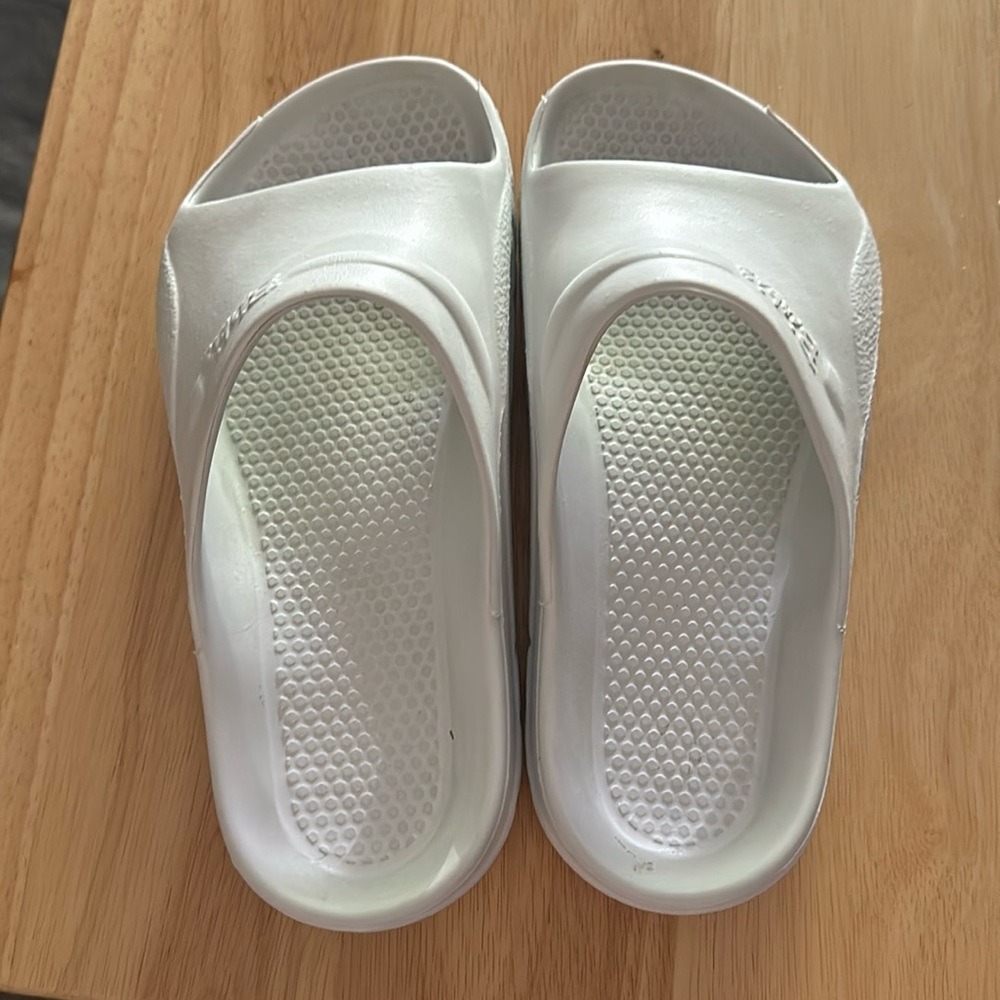 White Birkis Sandals